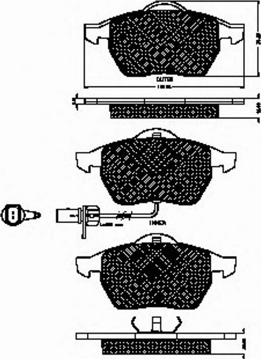 Spidan 32714 - Kit de plaquettes de frein, frein à disque cwaw.fr