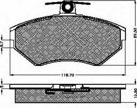 Spidan 32711 - Kit de plaquettes de frein, frein à disque cwaw.fr