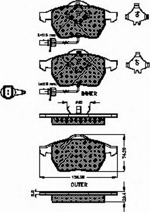 Spidan 32713 - Kit de plaquettes de frein, frein à disque cwaw.fr