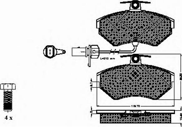 Spidan 32712 - Kit de plaquettes de frein, frein à disque cwaw.fr