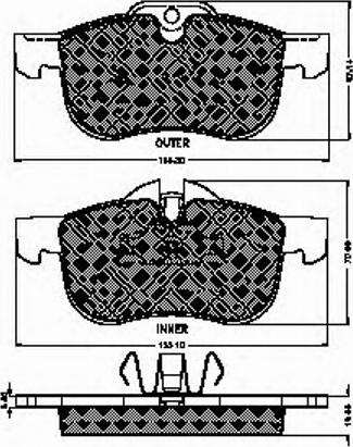 Spidan 32781 - Kit de plaquettes de frein, frein à disque cwaw.fr