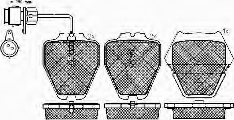 Spidan 32733 - Kit de plaquettes de frein, frein à disque cwaw.fr