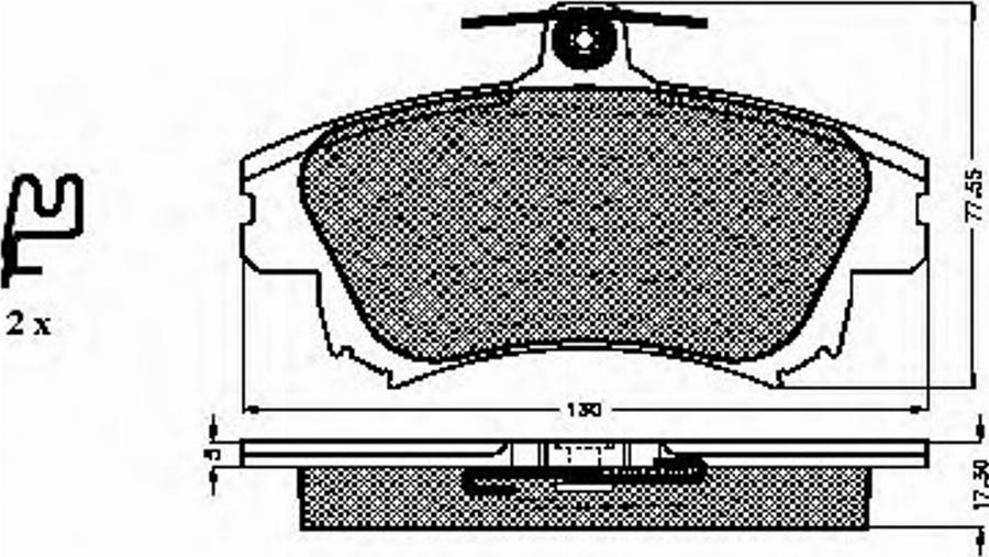 Spidan 32732 - Kit de plaquettes de frein, frein à disque cwaw.fr