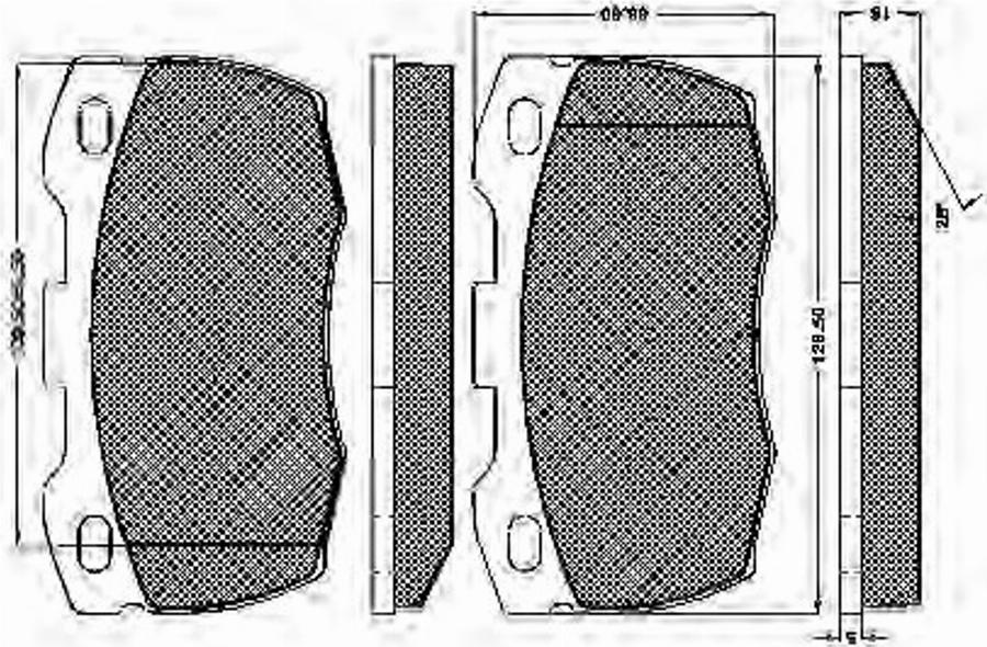 Spidan 32728 - Kit de plaquettes de frein, frein à disque cwaw.fr