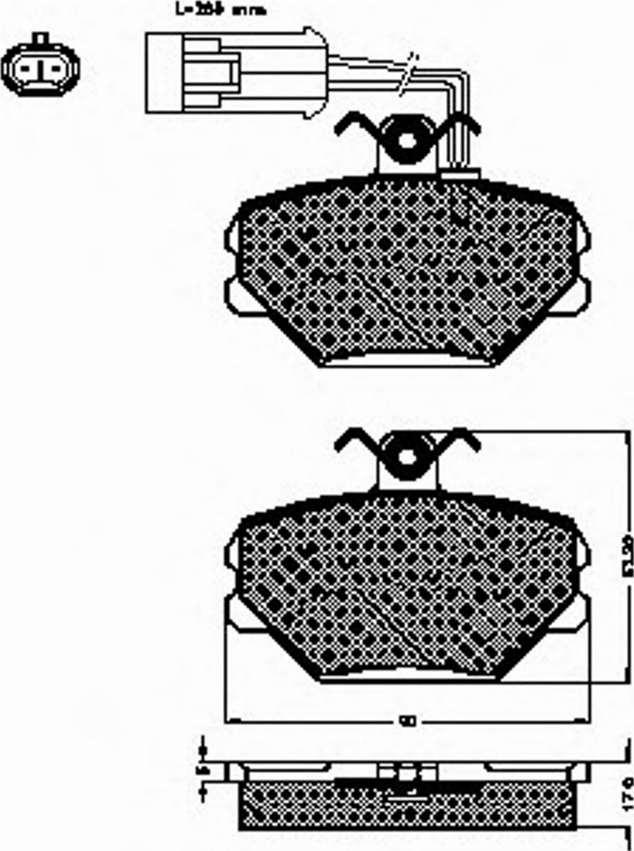 Spidan 32774 - Kit de plaquettes de frein, frein à disque cwaw.fr