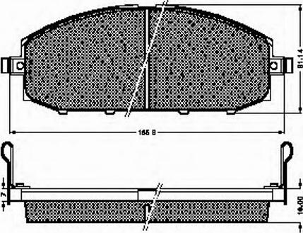 Spidan 32776 - Kit de plaquettes de frein, frein à disque cwaw.fr