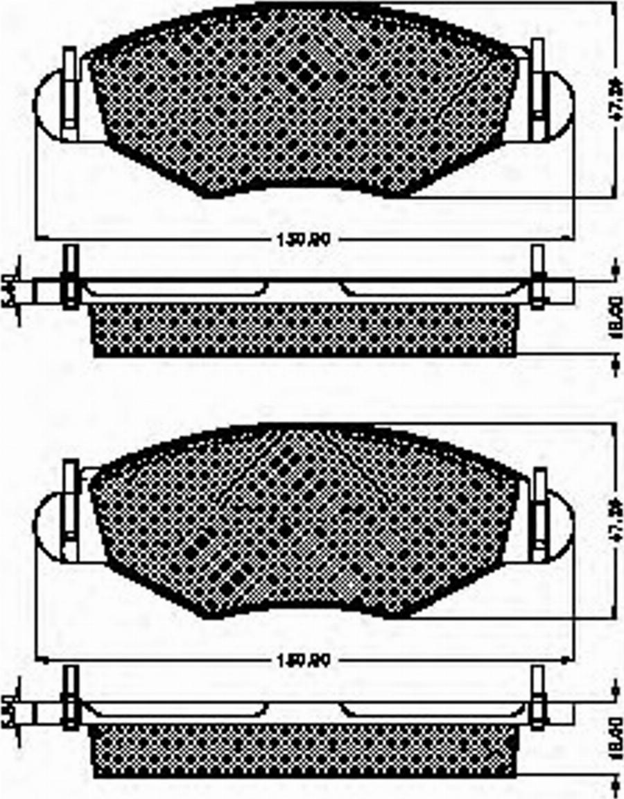 Spidan 32771 - Kit de plaquettes de frein, frein à disque cwaw.fr