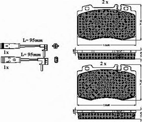 Spidan 32772 - Kit de plaquettes de frein, frein à disque cwaw.fr