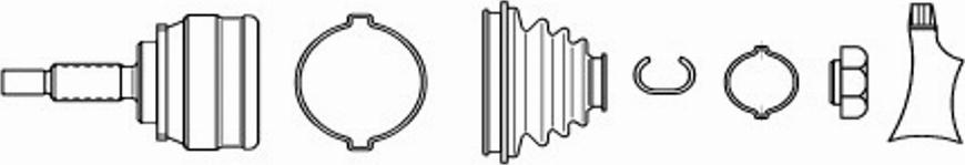 Spidan 22458 - Jeu de joints, arbre de transmission cwaw.fr