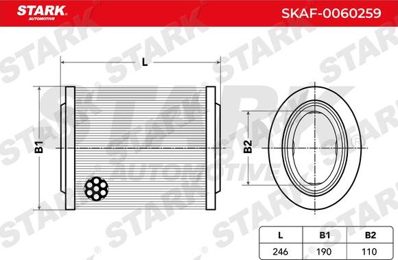 Stark SKAF-0060259 - Filtre à air cwaw.fr