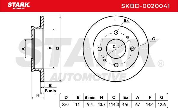 Stark SKBD-0020041 - Disque de frein cwaw.fr