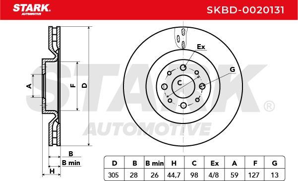 Stark SKBD-0020131 - Disque de frein cwaw.fr