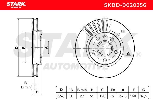 Stark SKBD-0020356 - Disque de frein cwaw.fr