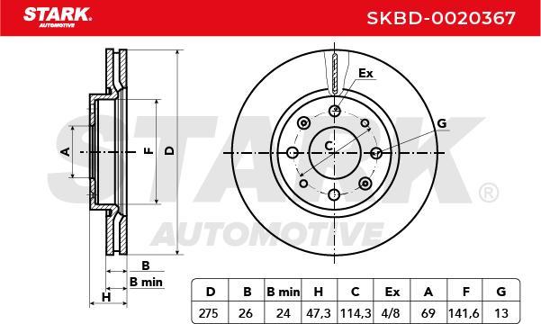 Stark SKBD-0020367 - Disque de frein cwaw.fr