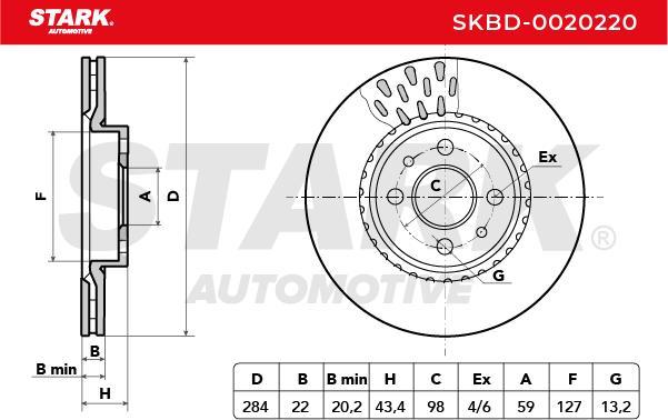 Stark SKBD-0020220 - Disque de frein cwaw.fr