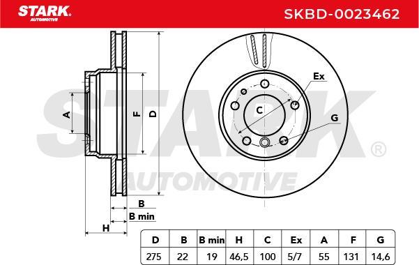 Stark SKBD-0023462 - Disque de frein cwaw.fr