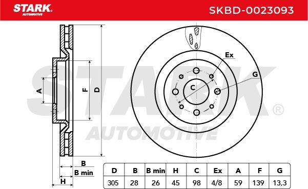 Stark SKBD-0023093 - Disque de frein cwaw.fr