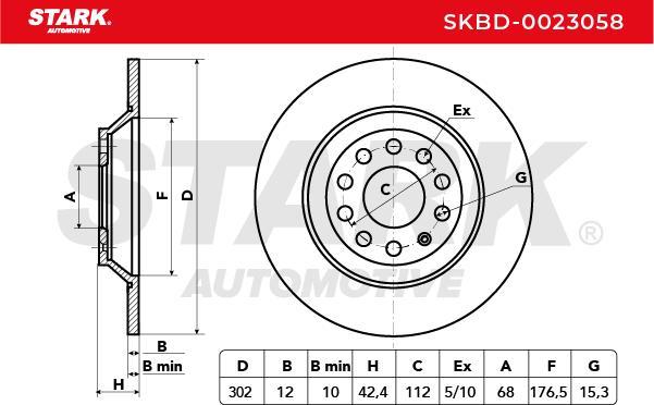 Stark SKBD-0023058 - Disque de frein cwaw.fr