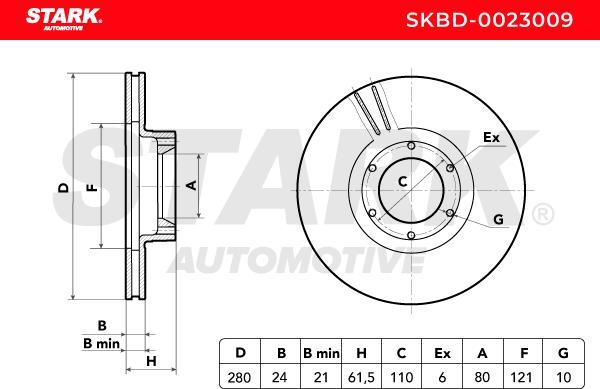 Stark SKBD-0023009 - Disque de frein cwaw.fr