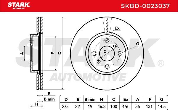 Stark SKBD-0023037 - Disque de frein cwaw.fr