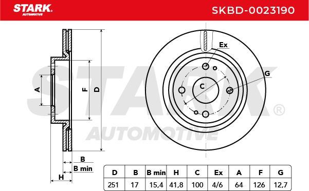 Stark SKBD-0023190 - Disque de frein cwaw.fr