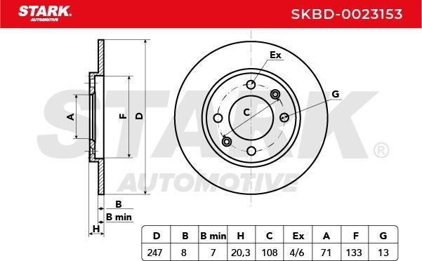 Stark SKBD-0023153 - Disque de frein cwaw.fr