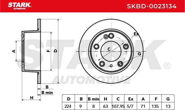 Stark SKBD-0023134 - Disque de frein cwaw.fr