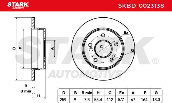 Stark SKBD-0023138 - Disque de frein cwaw.fr