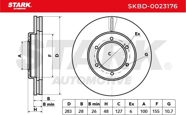 Stark SKBD-0023176 - Disque de frein cwaw.fr