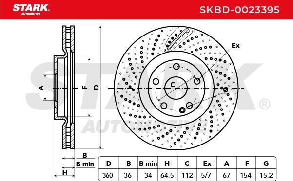 Stark SKBD-0023395 - Disque de frein cwaw.fr