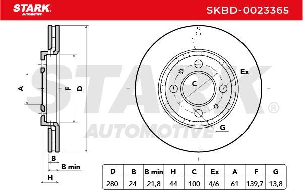 Stark SKBD-0023365 - Disque de frein cwaw.fr