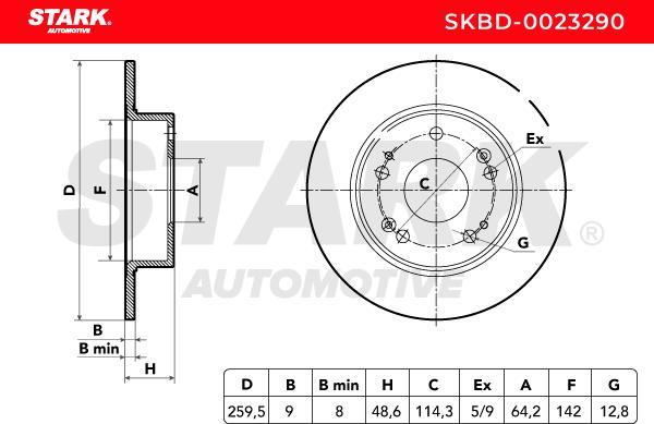 Stark SKBD-0023290 - Disque de frein cwaw.fr