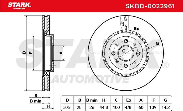 Stark SKBD-0022961 - Disque de frein cwaw.fr