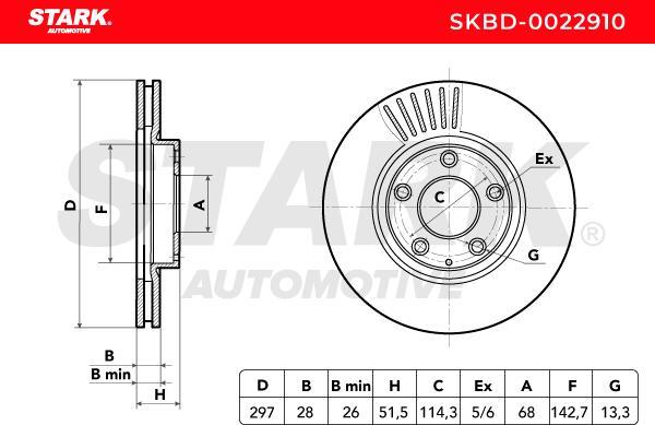 Stark SKBD-0022910 - Disque de frein cwaw.fr