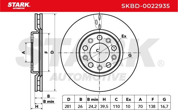 Stark SKBD-0022935 - Disque de frein cwaw.fr