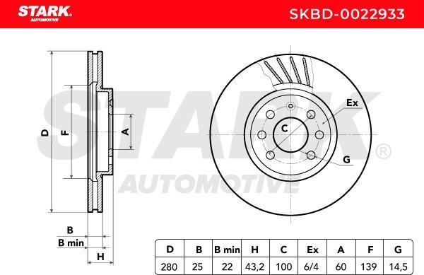 Stark SKBD-0022933 - Disque de frein cwaw.fr