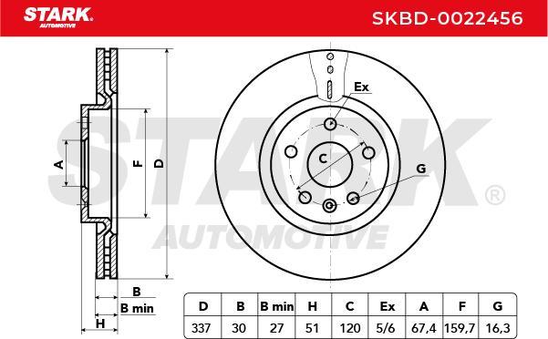 Stark SKBD-0022456 - Disque de frein cwaw.fr