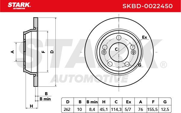 Stark SKBD-0022450 - Disque de frein cwaw.fr