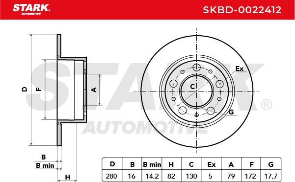 Stark SKBD-0022412 - Disque de frein cwaw.fr