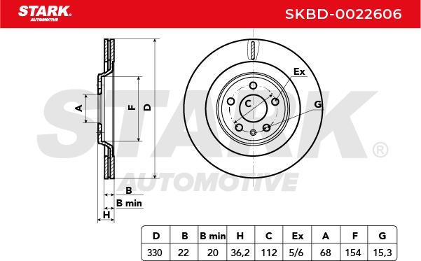 Stark SKBD-0022606 - Disque de frein cwaw.fr