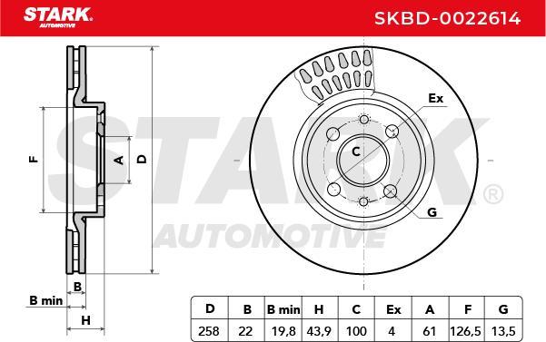 Stark SKBD-0022614 - Disque de frein cwaw.fr