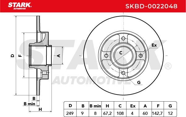 Stark SKBD-0022048 - Disque de frein cwaw.fr