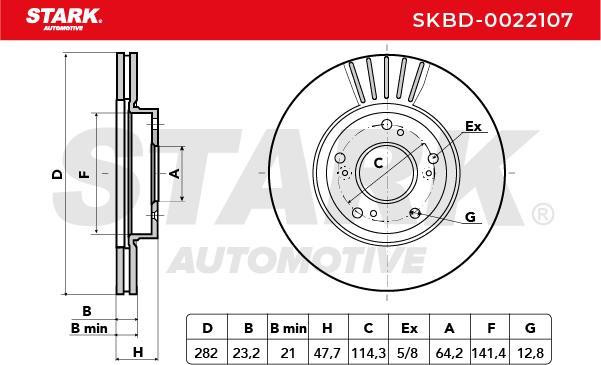 Stark SKBD-0022107 - Disque de frein cwaw.fr