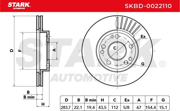 Stark SKBD-0022110 - Disque de frein cwaw.fr