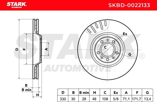 Stark SKBD-0022133 - Disque de frein cwaw.fr