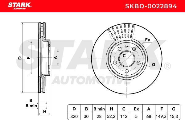 Stark SKBD-0022894 - Disque de frein cwaw.fr