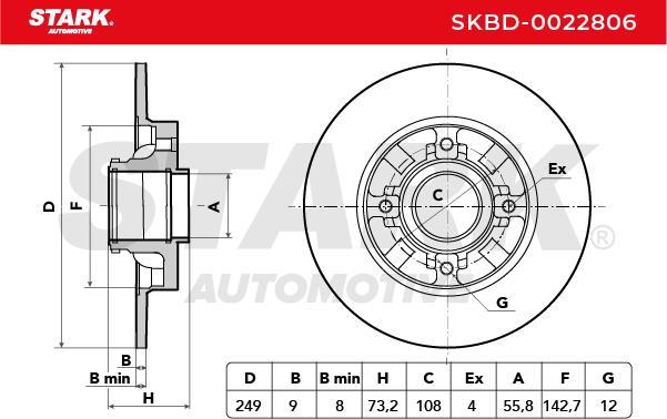 Stark SKBD-0022806 - Disque de frein cwaw.fr