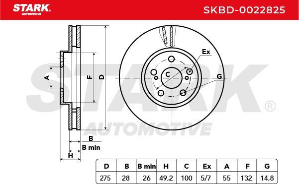 Stark SKBD-0022825 - Disque de frein cwaw.fr