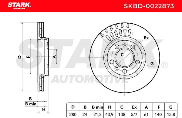 Stark SKBD-0022873 - Disque de frein cwaw.fr