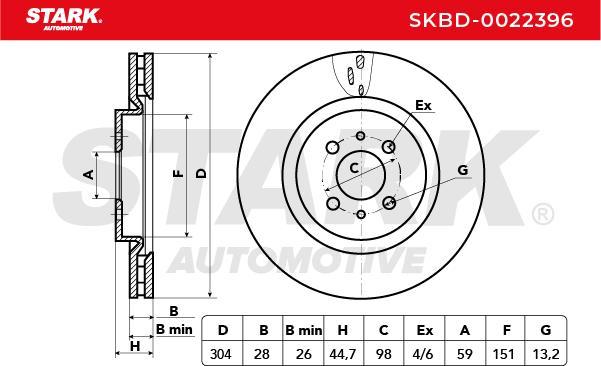 Stark SKBD-0022396 - Disque de frein cwaw.fr